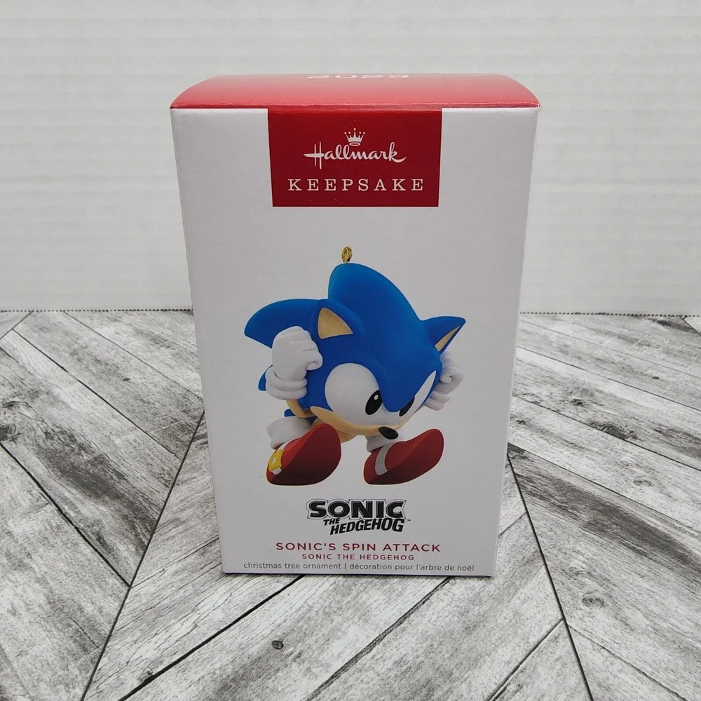 Hallmark Sonic the Hedgehog‎ Spin Attack Keepsake Christmas Ornament NEW!